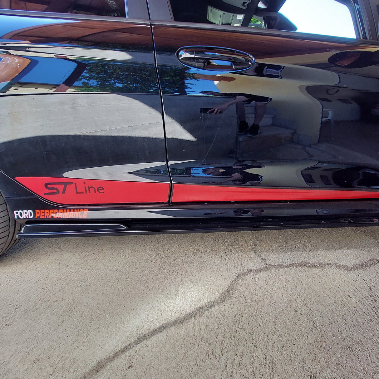 Set decalcomanie strisce laterali inferiori FIESTA MK8- MK8.5