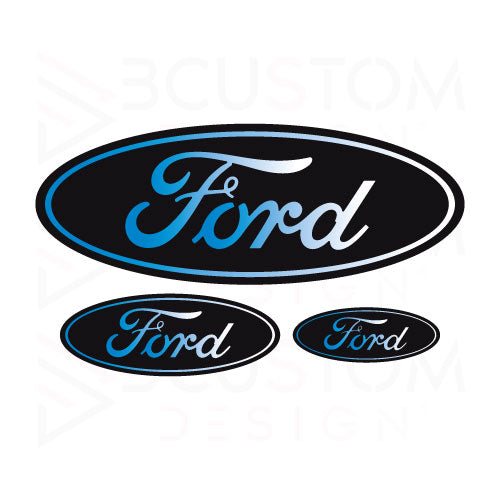 FORD GEL EMBLEM OVERLAYS FIESTA MK8.5 - FOCUS MK4.5