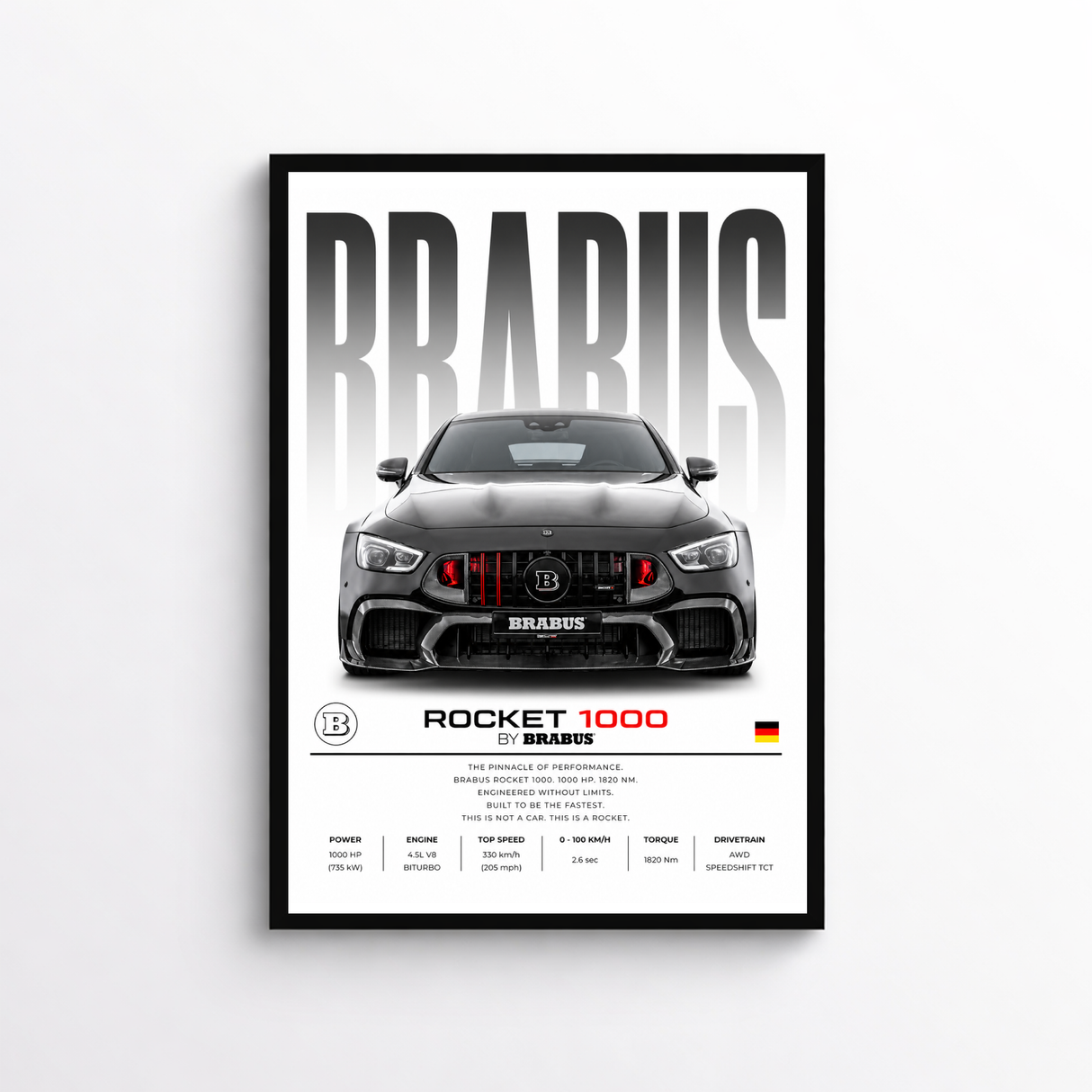 Brabus Mercedes Rocket 1000 Poster