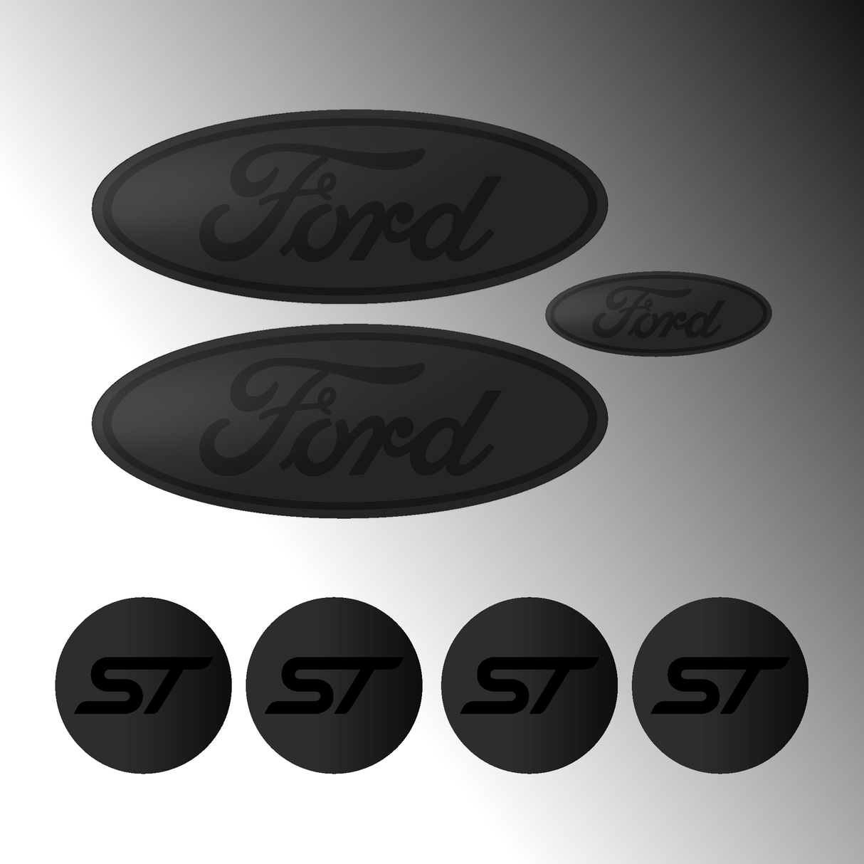 FIESTA MK7.5 - FOCUS MK3.5 GEL BADGE'S COMBO