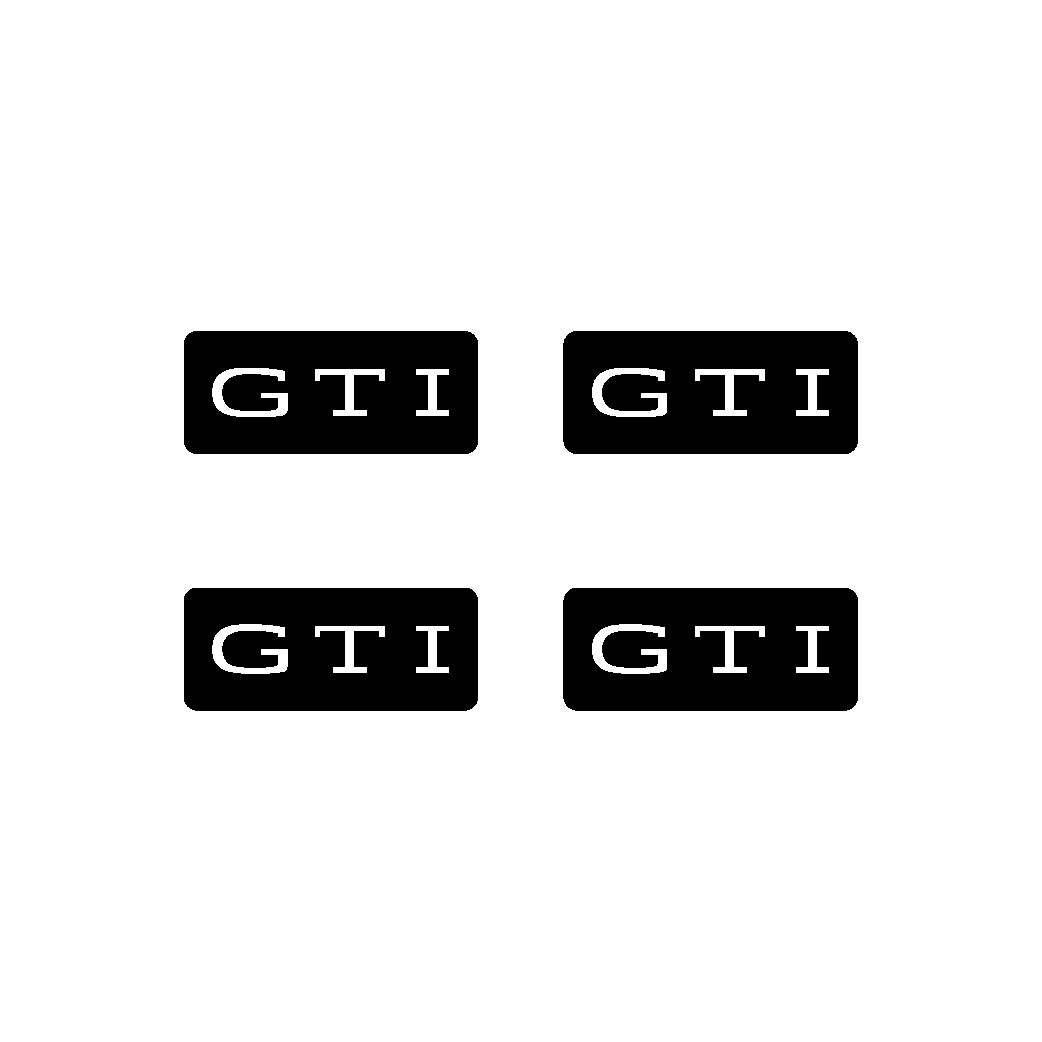 VW GTI Gel Badge (Set di 4)
