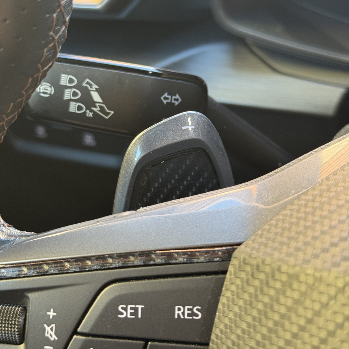 Carbon Fiber Paddle Shifter Stickers per tutti i modelli Cupra