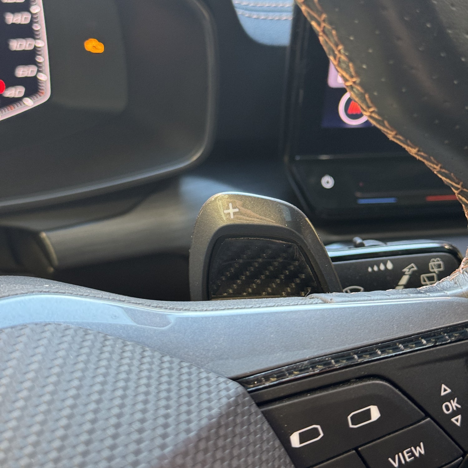 Carbon Fiber Paddle Shifter Stickers per tutti i modelli Cupra