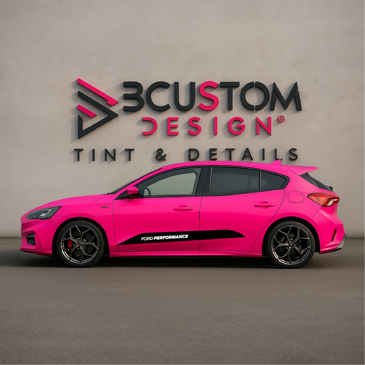 Set decalcomanie strisce laterali inferiori Ford Focus MK4