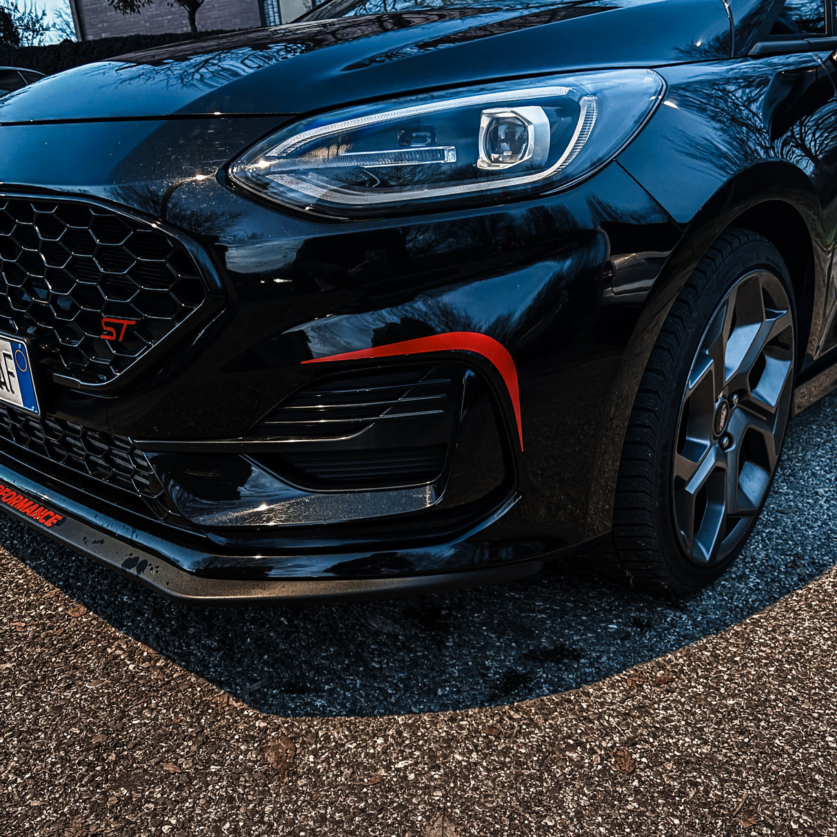 Mk8 Fiesta ST & ST Line Front Fog Light Outline Decal Set