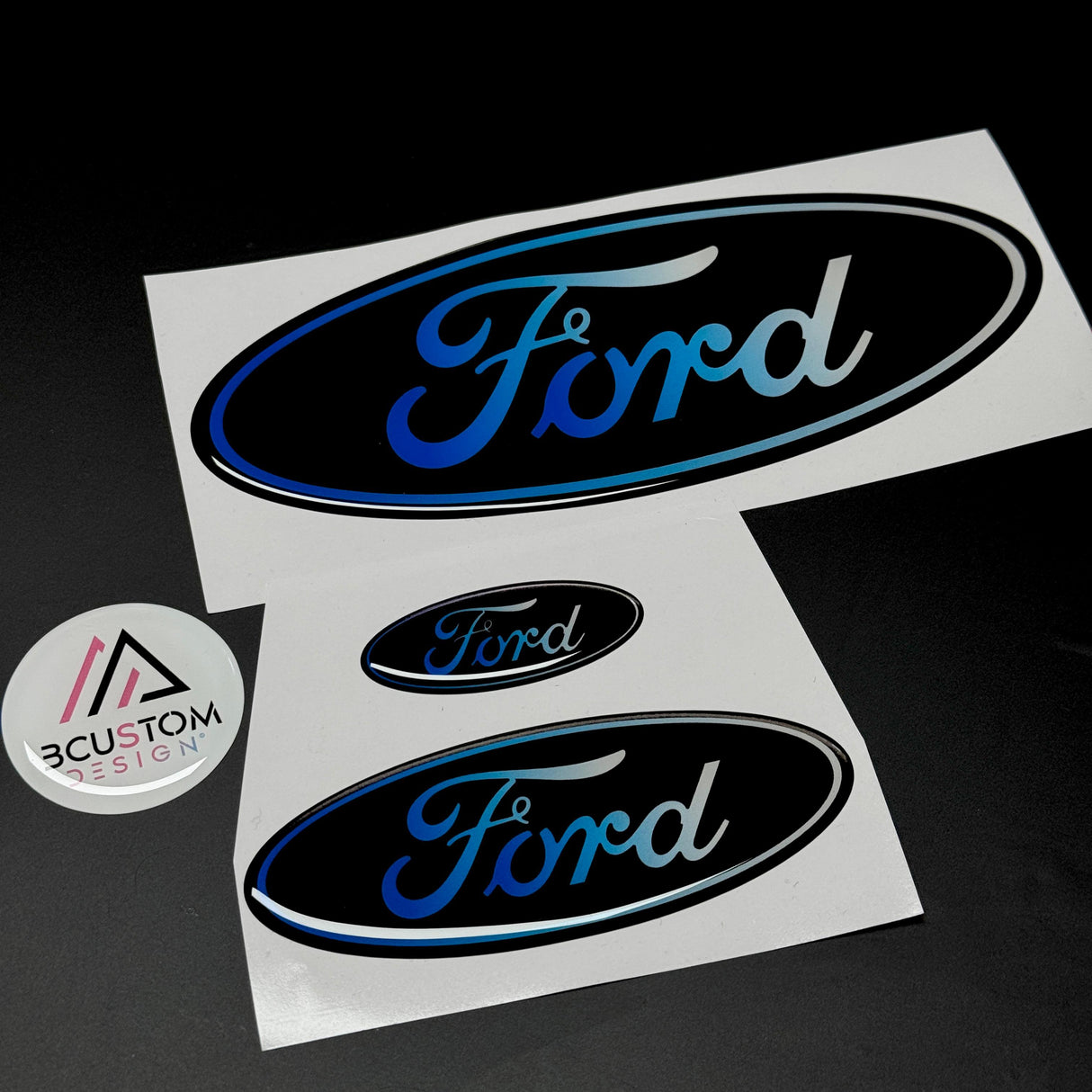 FORD GEL EMBLEM OVERLAYS FIESTA MK8.5 - FOCUS MK4.5