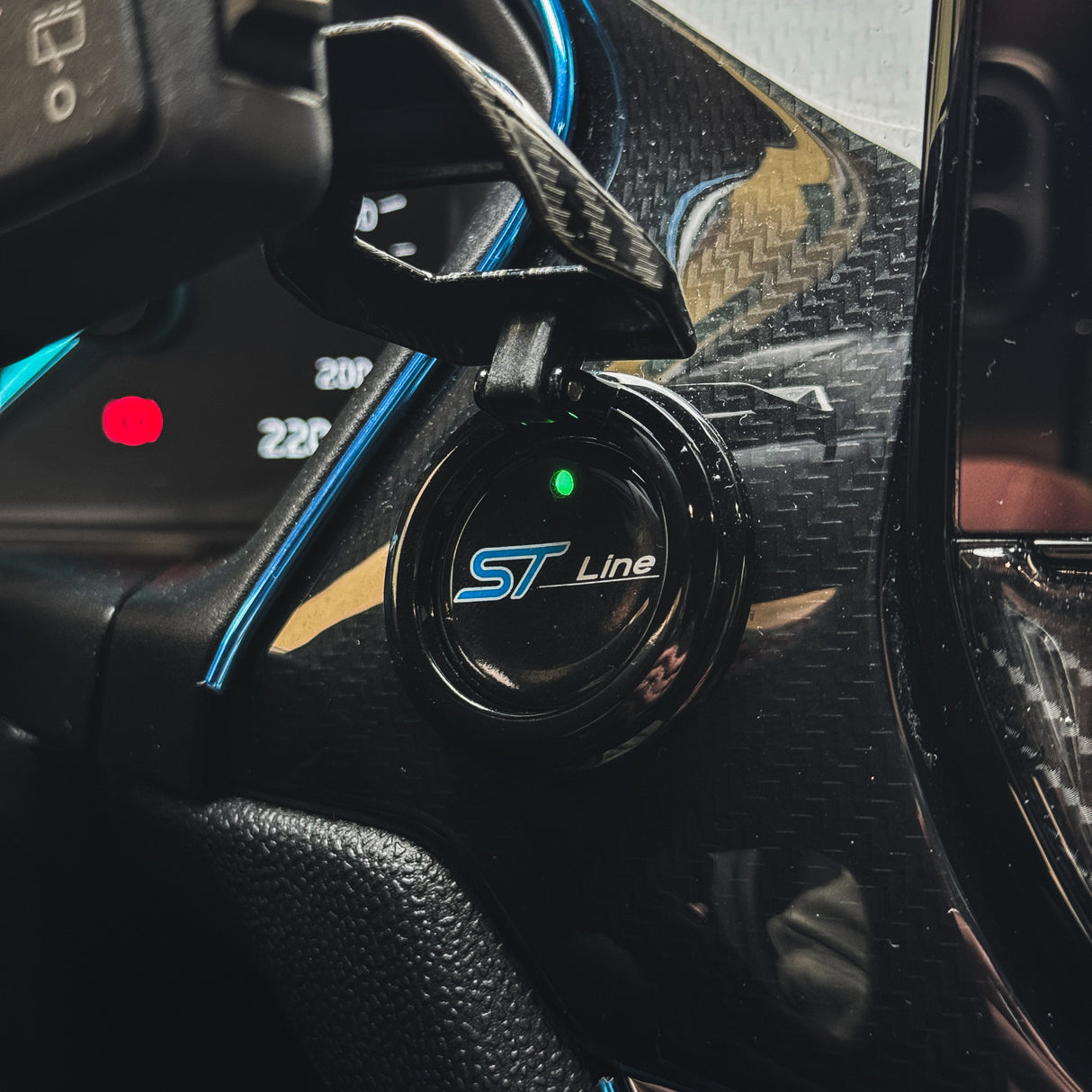 ST Power Button Gel-Abzeichen