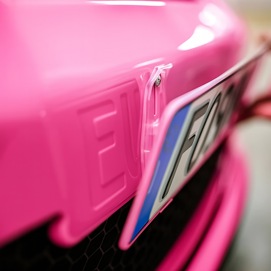 Porta Targa Invisibile Trasparente