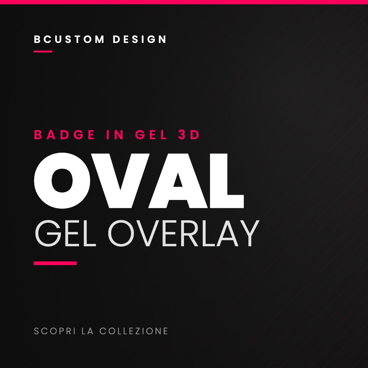 Bcustom Oval gel badge overlay