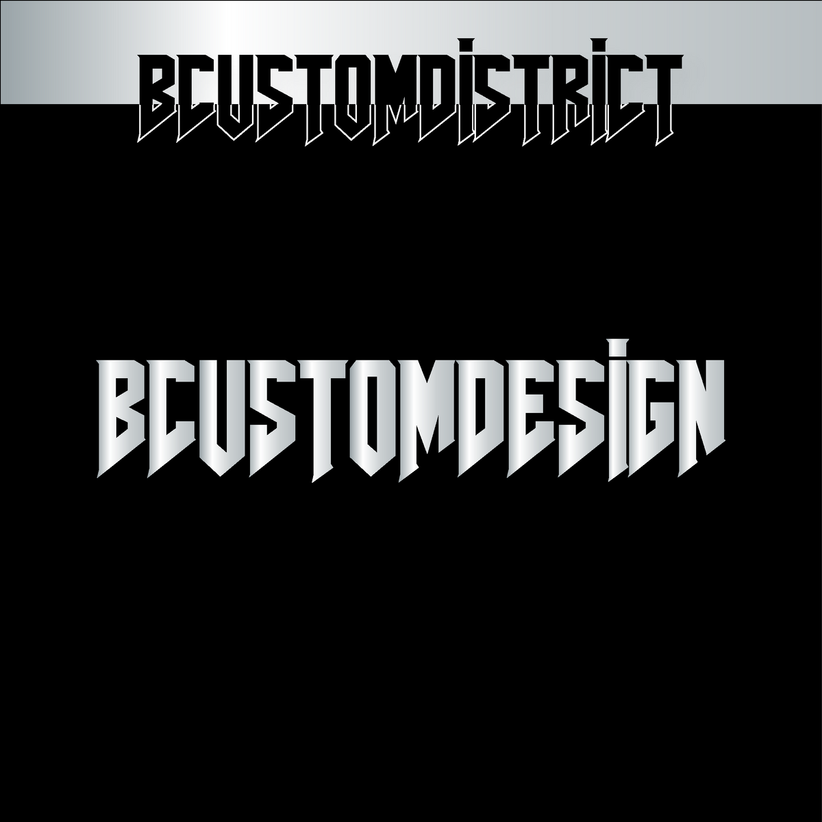 BcustomDesign District Sticker – Bcustom Design