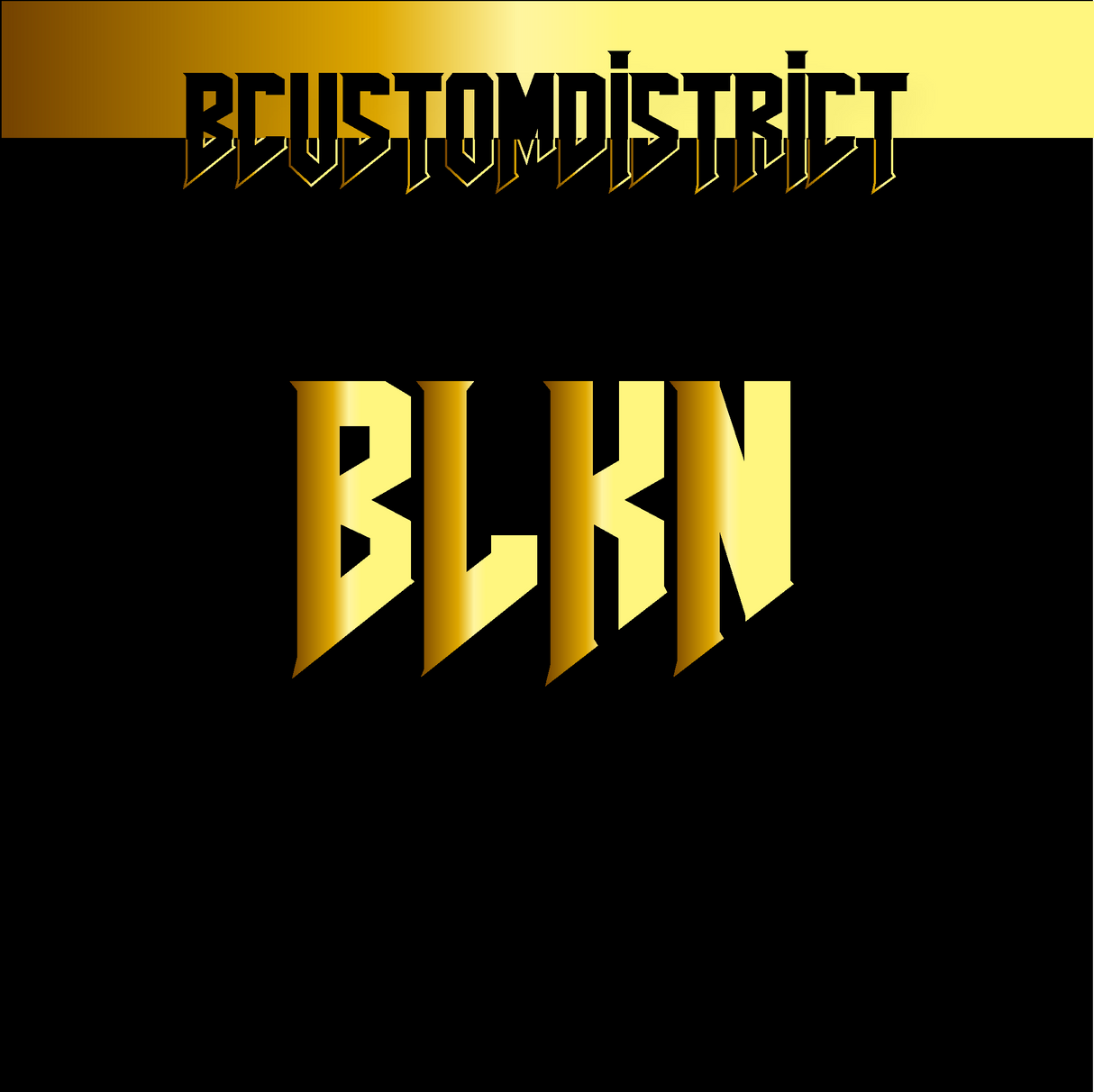 BLKN Gold Sticker