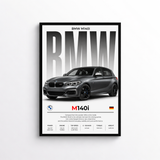 BMW M140i Poster