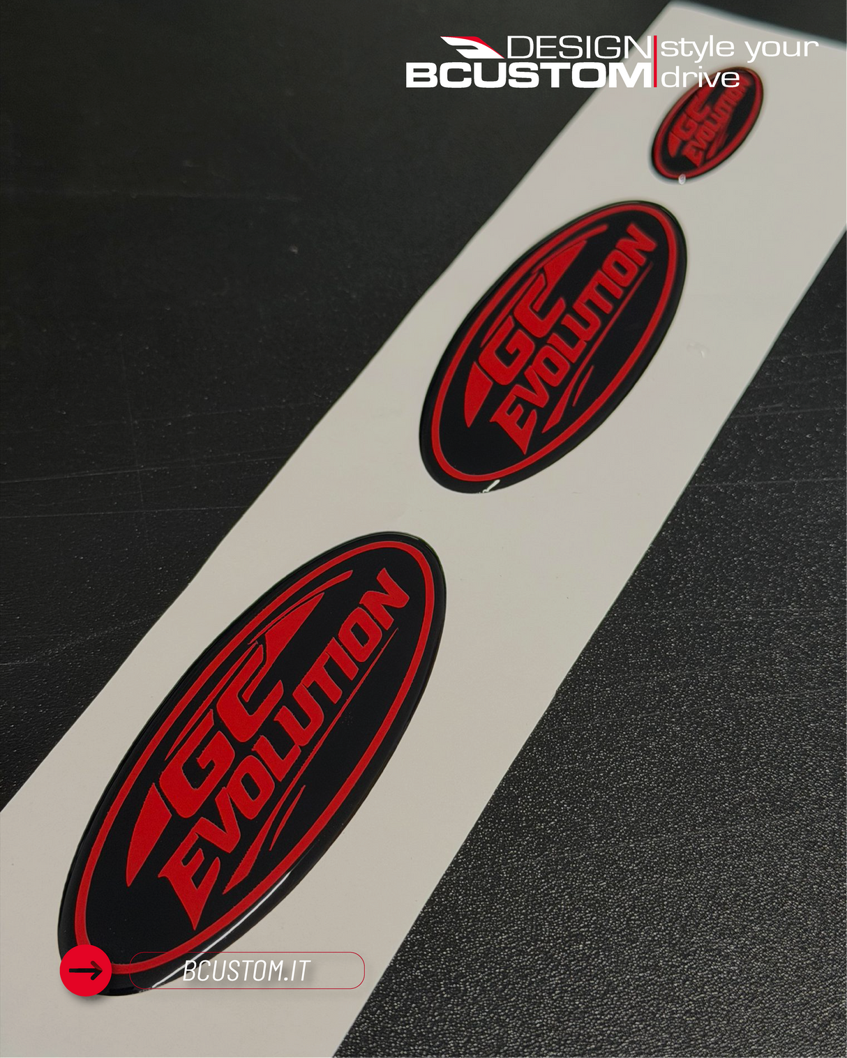''Oval'' Gel Badge's Overlays - Fiesta MK8.5 Focus MK4.5