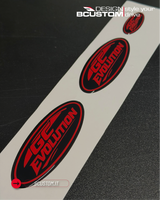 ''Oval'' Gel Badge's Overlays - Puma MK2.5