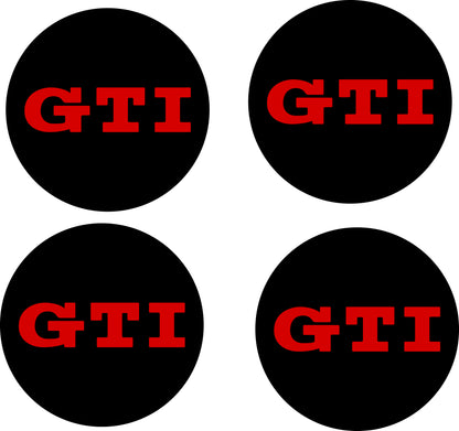VW GTI Gel wieldopstickers – Set van 4