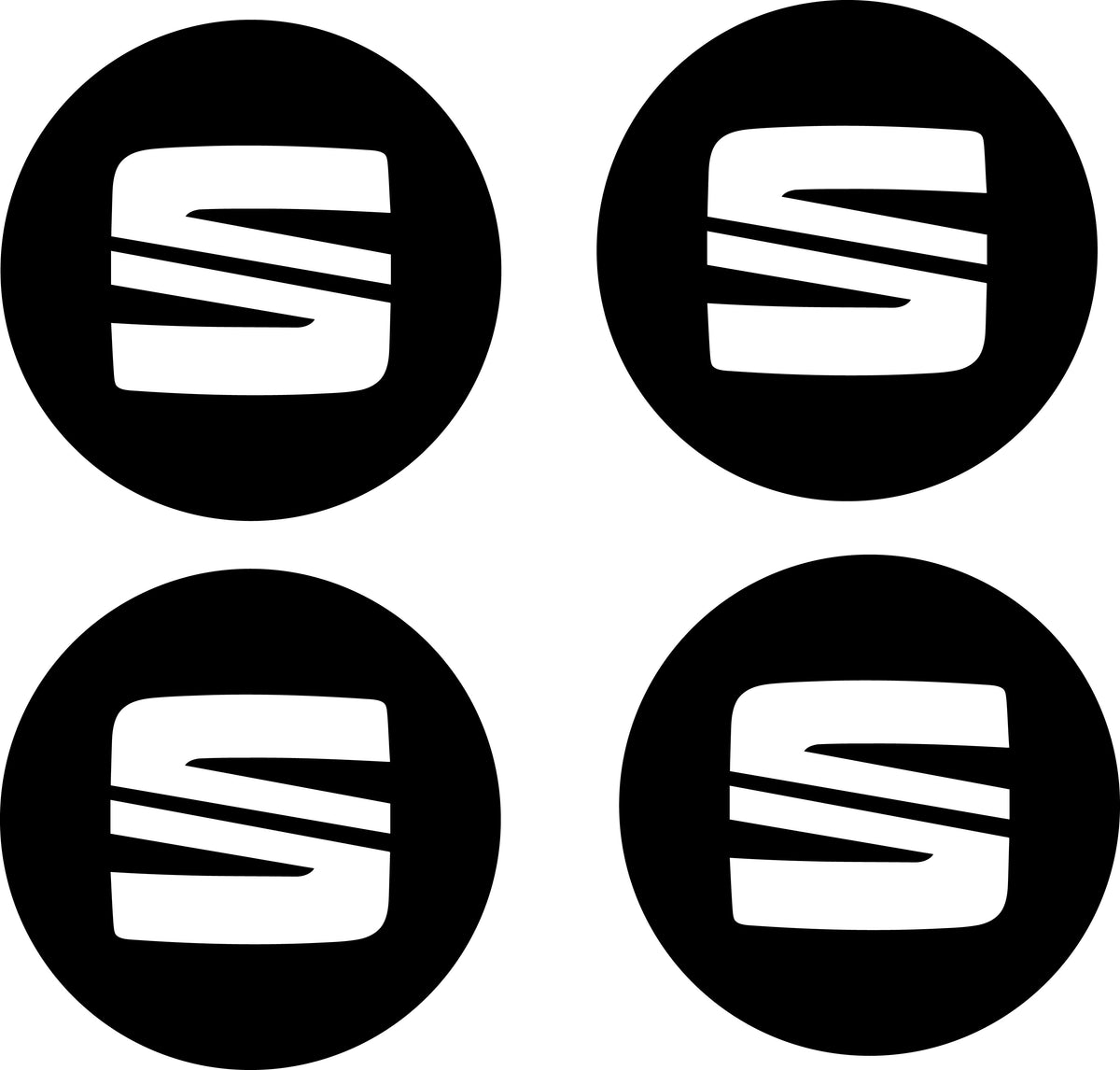 Gel Seat FR-naafdoppen – Set van 4