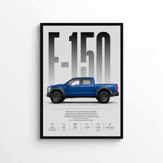 Ford F-150 Raptor Poster – Auto Wandbild