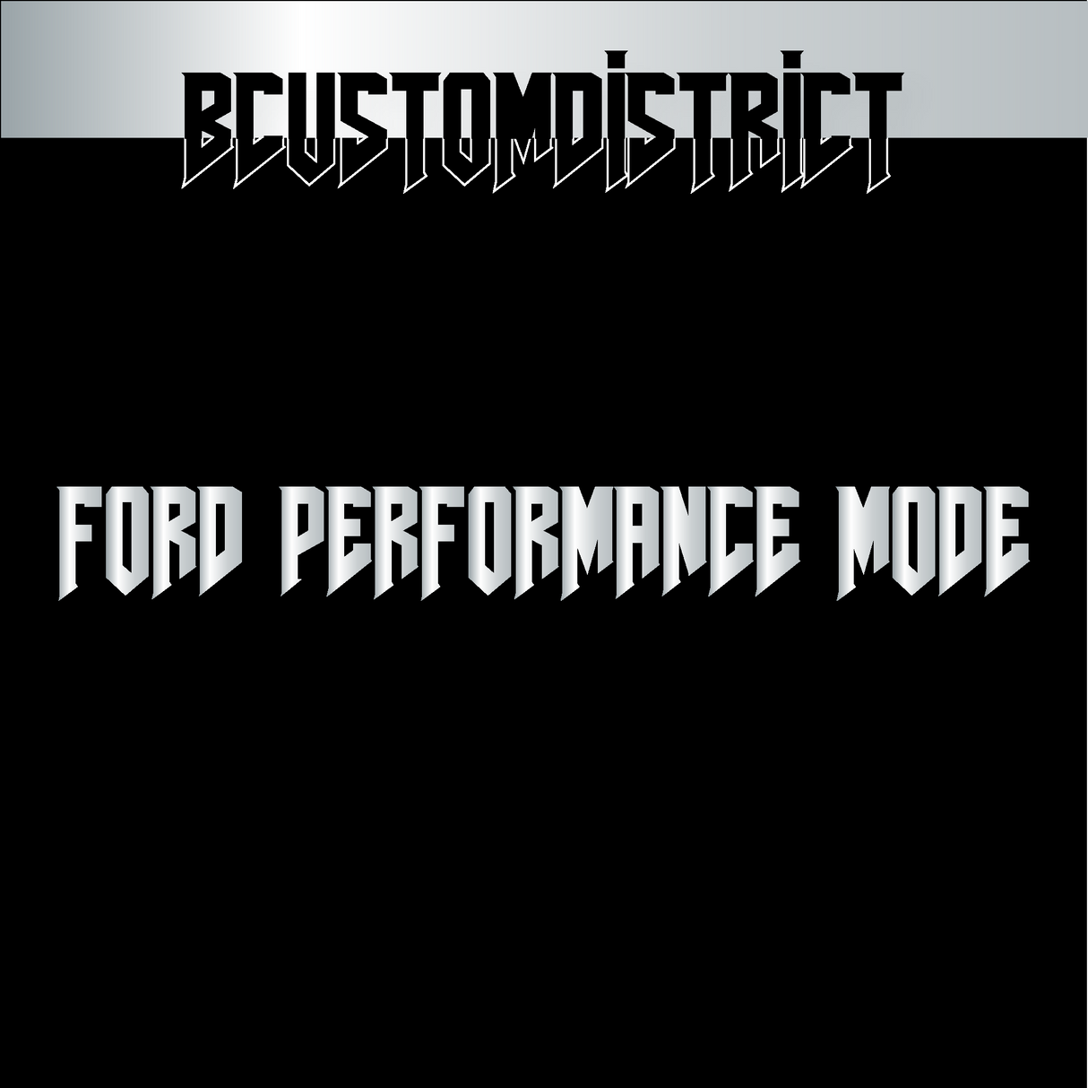 Ford Performance Mode Sticker