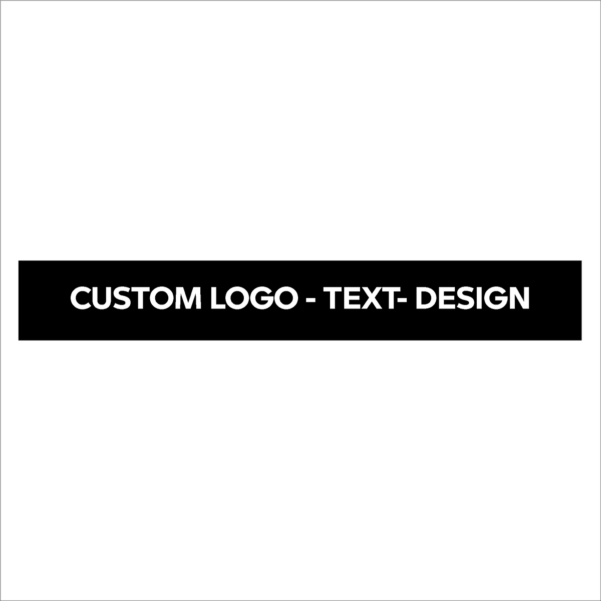 Sunstrip personalizzata con il tuo testo
