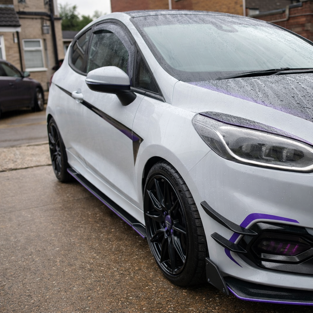 Set Decalcomanie laterali superiori compatibili con MK8 Fiesta