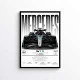 Formula 1 Mercedes W15 - Lewis Hamilton Poster
