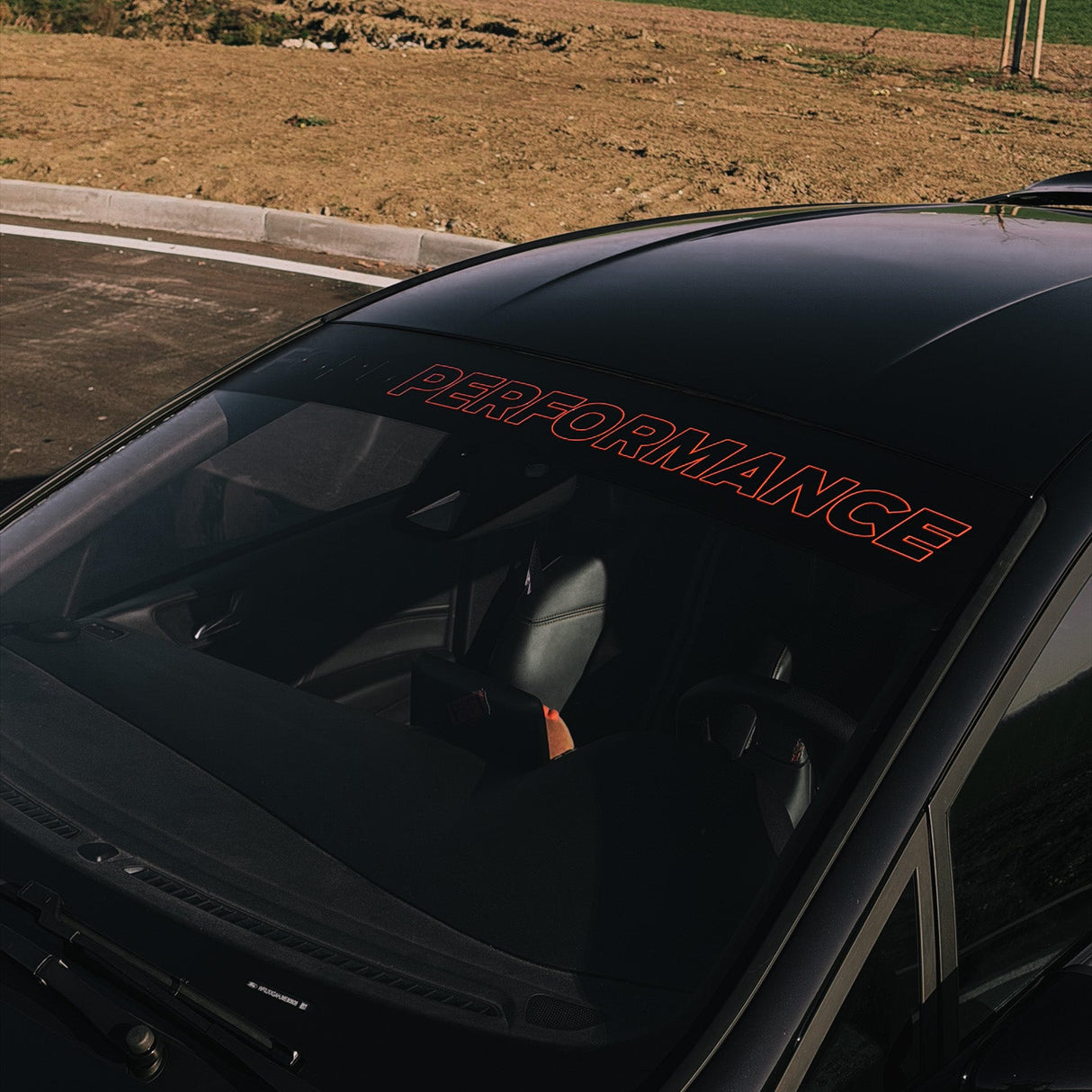 Sunstrip Ford Performance V2- Adesivo Parabrezza Sportivo per Fiesta Focus Puma