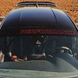 Sunstrip Ford Performance V2- Adesivo Parabrezza Sportivo per Fiesta Focus Puma