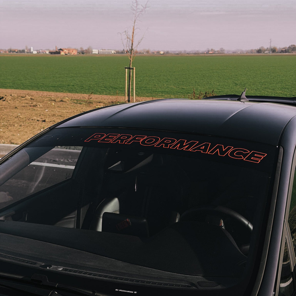 Sunstrip Ford Performance V2- Adesivo Parabrezza Sportivo per Fiesta Focus Puma