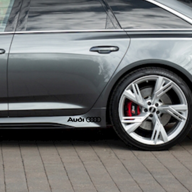 Audi vinylsticker – enkel, 3 formaten
