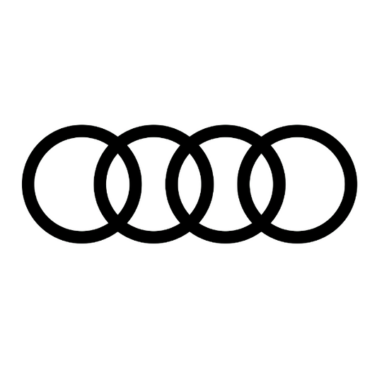 Adesivo decalcomania logo Audi SINGOLO