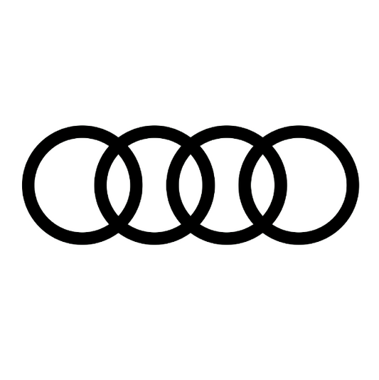 Audi Logo Aufkleber – Einzeln, 3 Größen