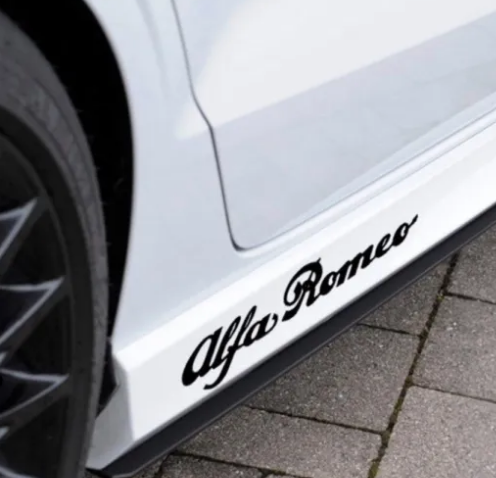 Adesivi Alfa Romeo per Minigonne – Set da 2