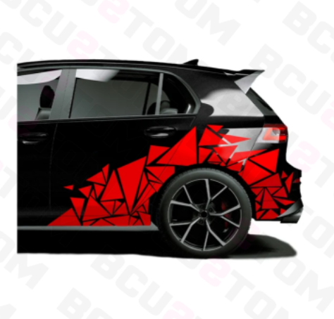 Triangles Wrapping Decal