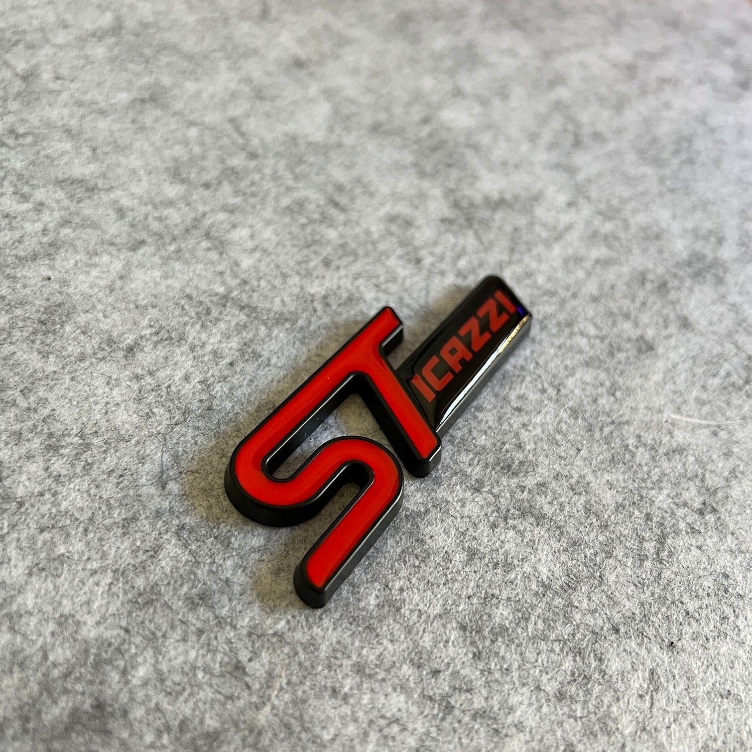 ST Line badge in double-sided metal