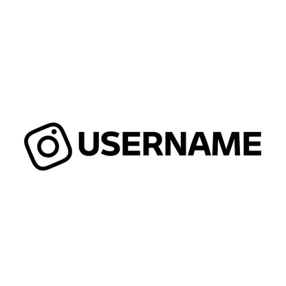 Adesivo Instagram con Username Personalizzato