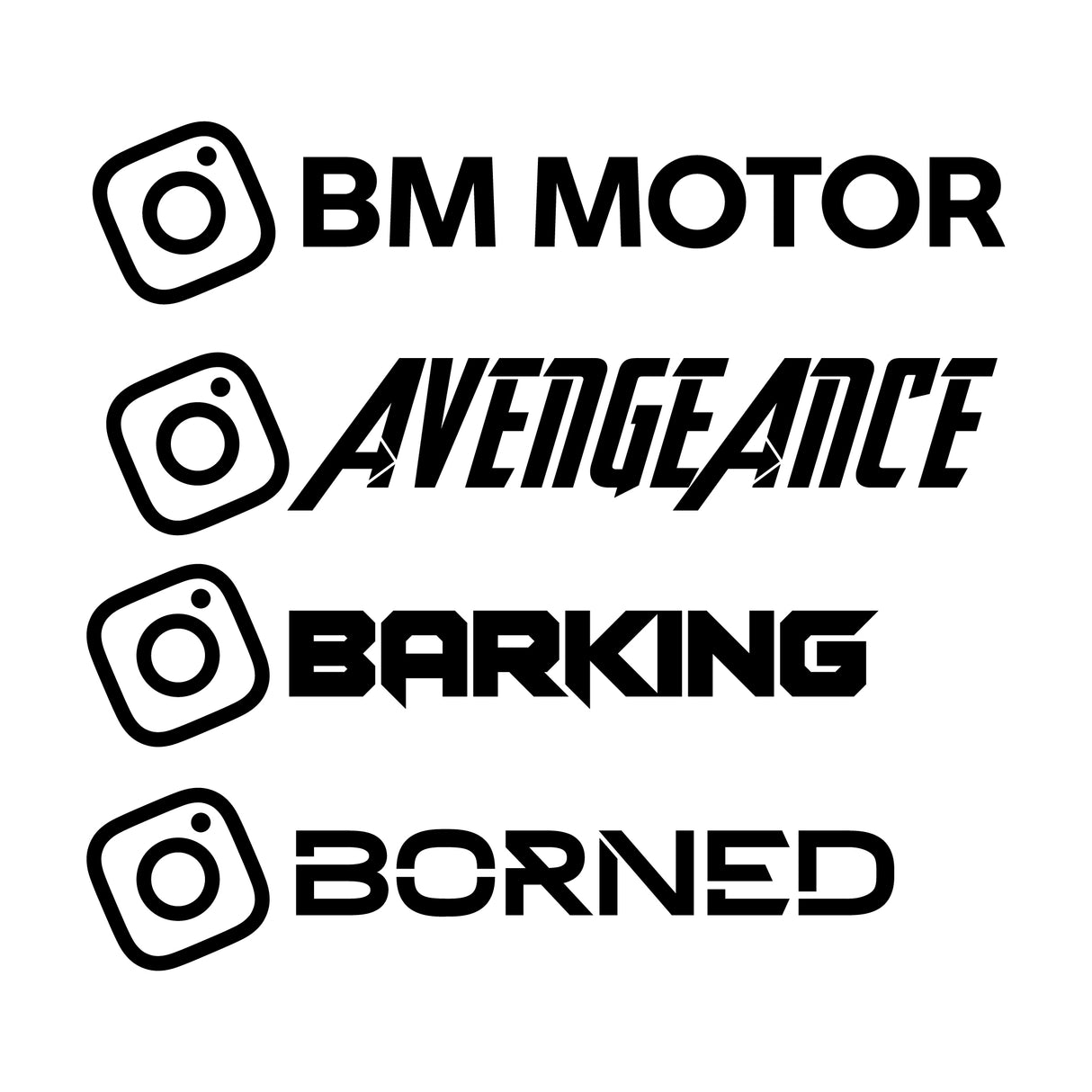 Instagram decal Sticker