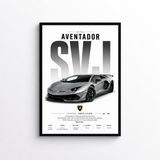 Lamborghini Aventador SVJ LP 770-4 Poster