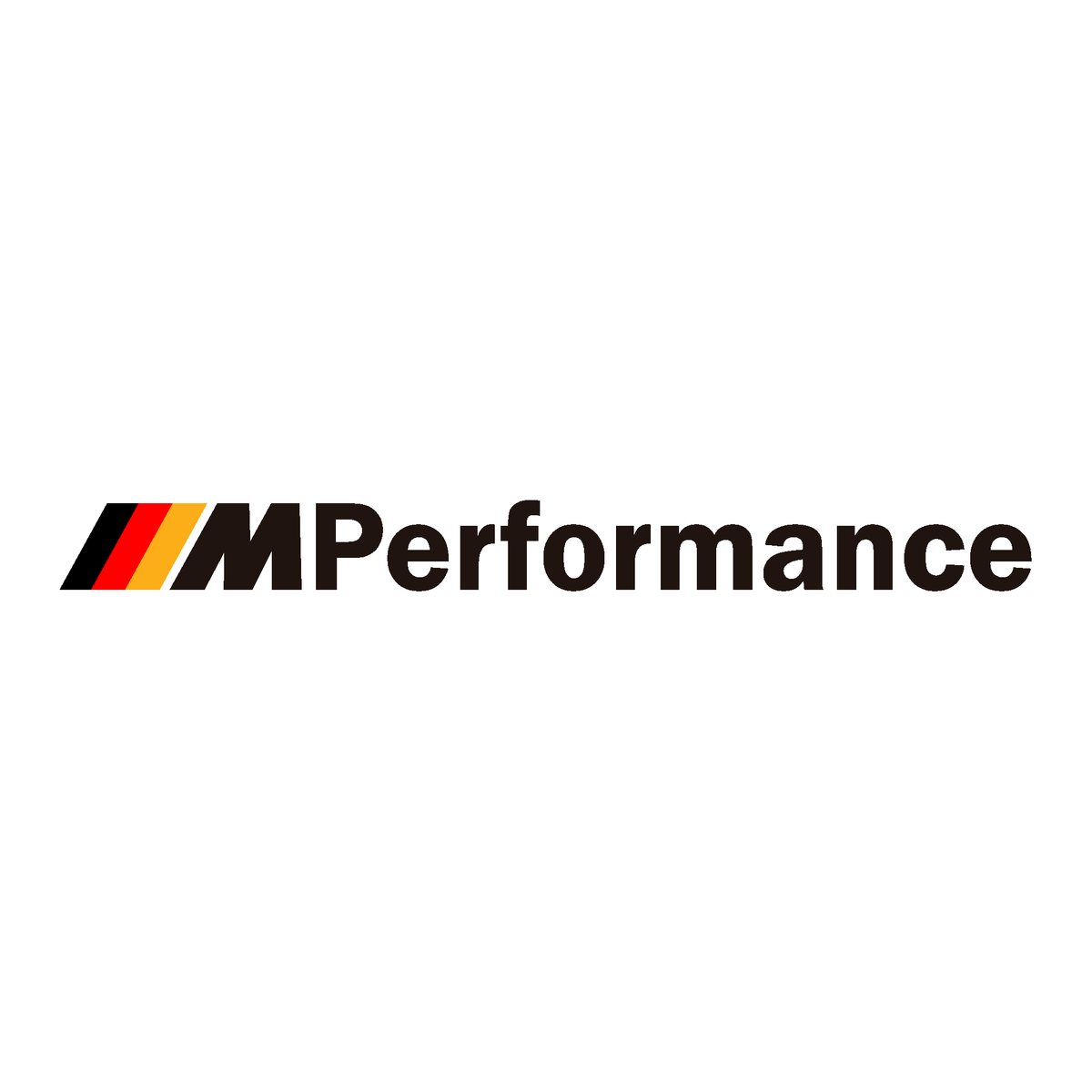 BMW M Performance Stickers with German Flag, 3 Sizes