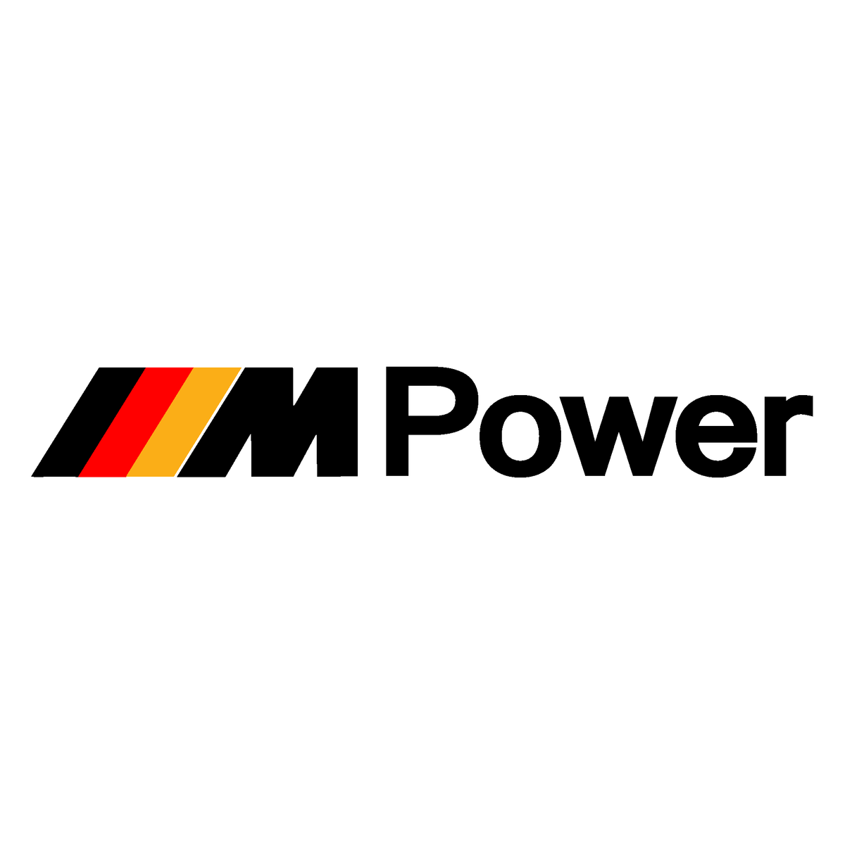 BMW M Power Stickers with German Flag, 3 Sizes