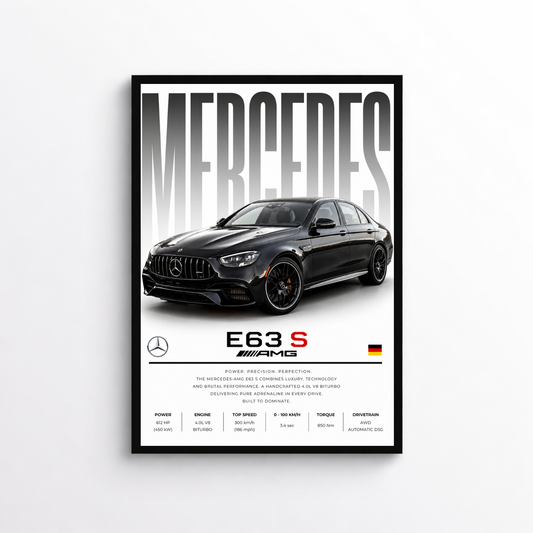Mercedes-AMG E63 S Poster – Auto Wandbild