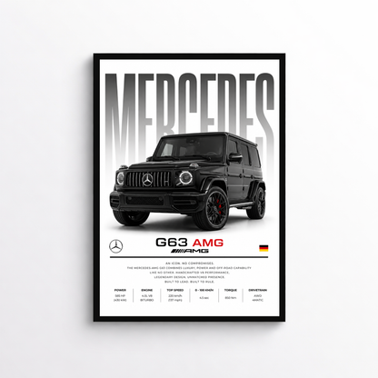 Mercedes-AMG G63 Poster – Auto Wandbild
