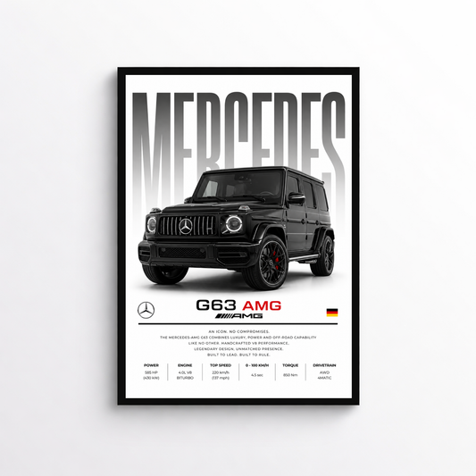 Mercedes-AMG G63 Poster – Auto Wandbild