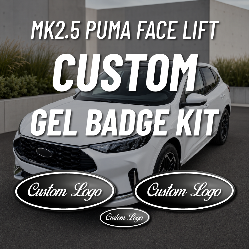 FORD GEL EMBLEM OVERLAYS FIESTA MK8.5 - FOCUS MK4.5