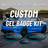 "Oval" Gel Badge Overlays - Mk8 Fiesta - Mk4 Focus - Mk2 Puma
