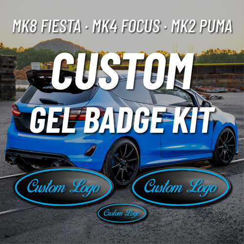 Copriloghi ovali in gel 3D per Fiesta MK8, Focus MK4 e Puma MK2