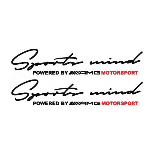 Sports Mind Aufkleber – 2er Set