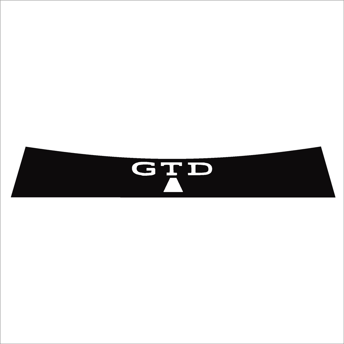 Zonneklepstrip voor VW Golf 8 GTI en GTD