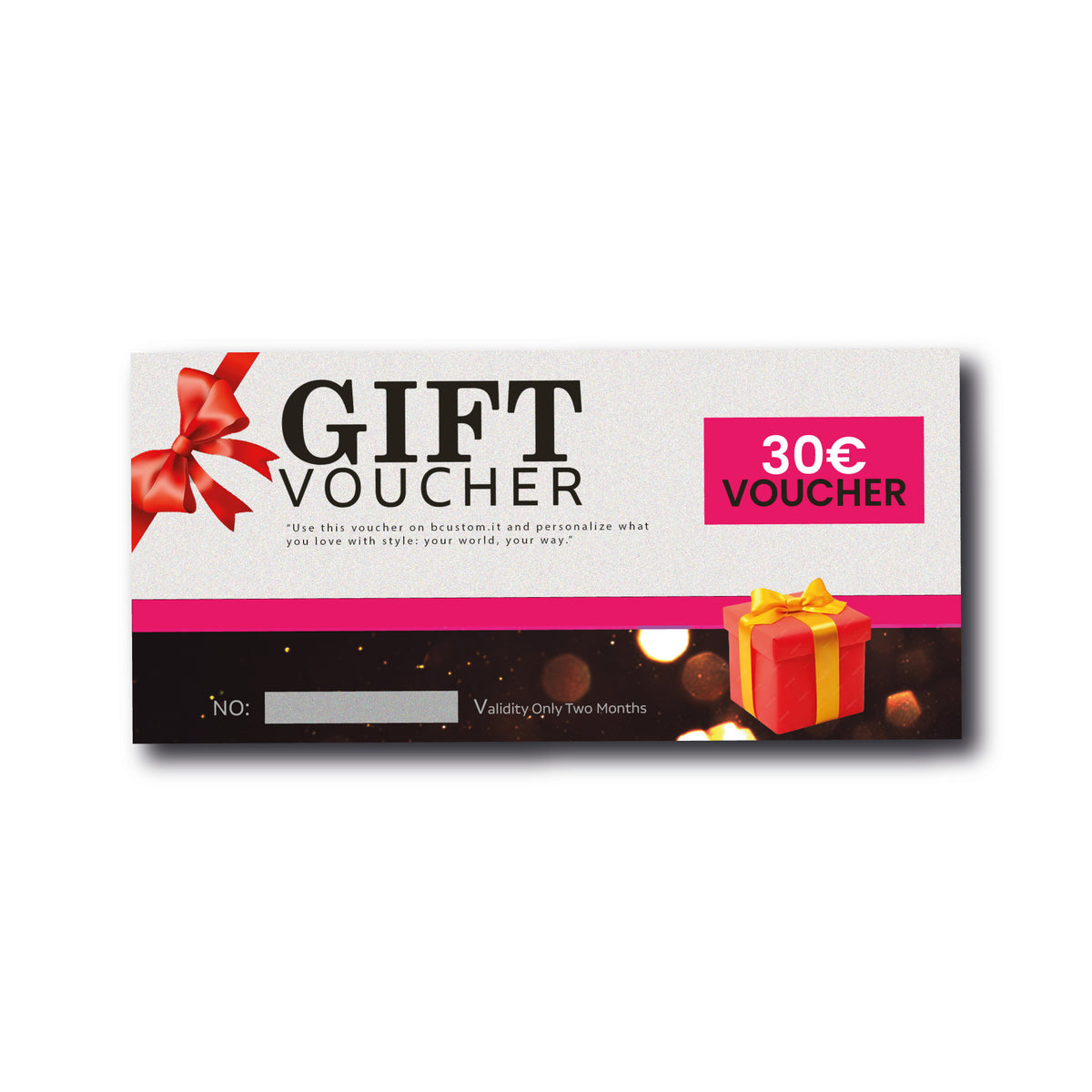 Digitaler Geschenkgutschein Bcustom 30, 50 oder 100 €