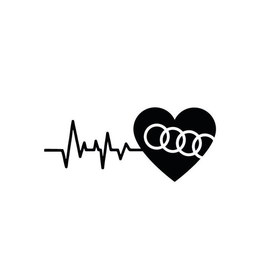 Audi heartbeat sticker