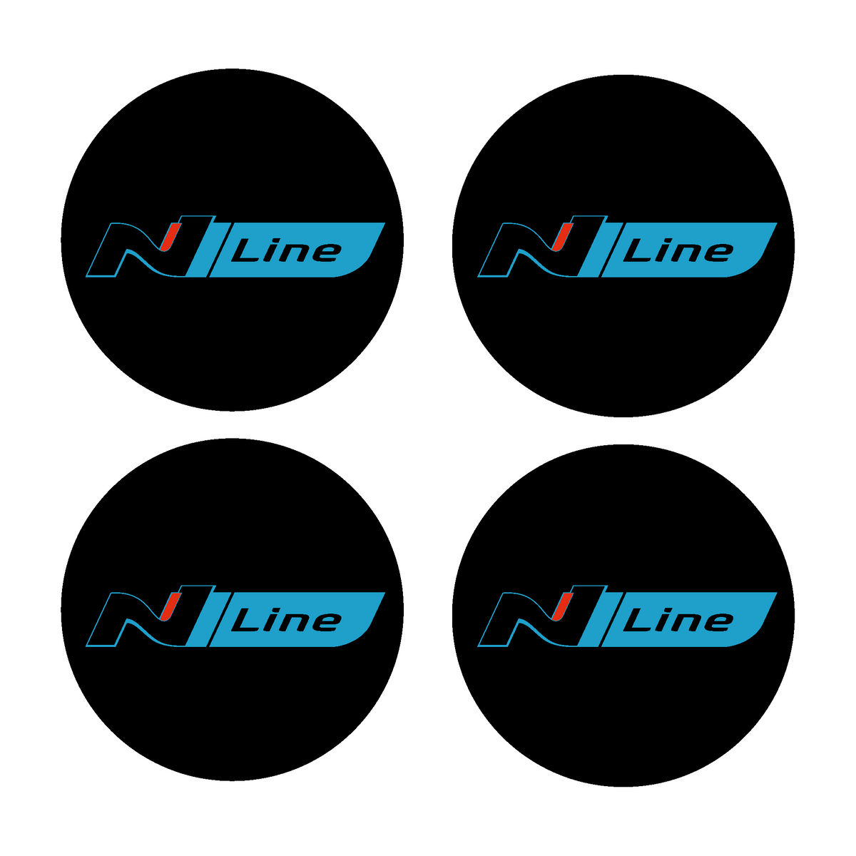 Coprimozzi in Gel Hyundai N Line – Set da 4